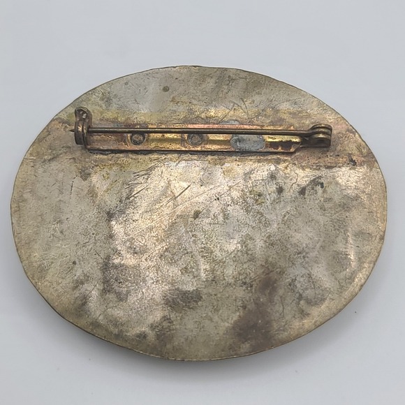 Vintage Tibetan God Brooch Goddess Deity Buddha‎ - Picture 4 of 6